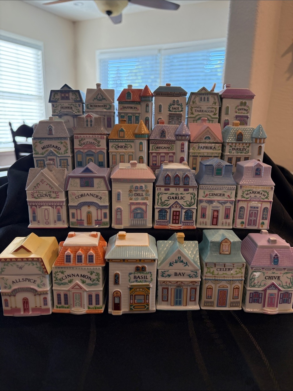 Beautiful Lenox spice house boxes. Never used. 1989 vintage. Pastel colors.